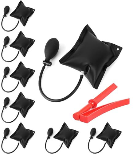 Yitobici Montagekissen, Hebekissen Luftkissenheber Belastung bis 200kg,8 Stück Schwarz