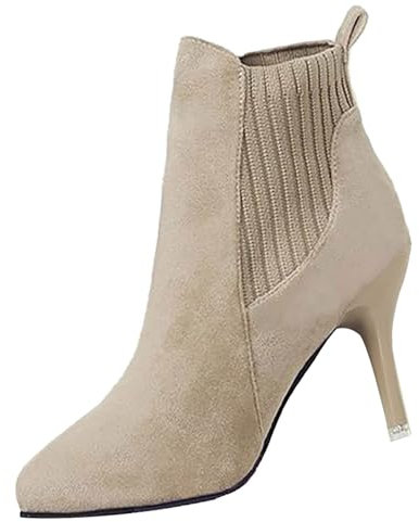Generico Stivali Indianini Estivi Stivali Donna Dottor Stivaletto in Rete per Donna Scarpe Stringate Traspiranti Scarpe Casual Scarpe da Lavoro Leggere Unisex Stivali con Zeppa Interna (Beige, 36)