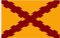 BANDERA DE TERCIOS IMPERIO ESPAÑOL. MORADOS VIEJOS. CALIDAD RASO PREMIUM. MEDIDA 150X90 CM.