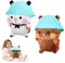 KQWVZ Bubu Dudu Kuscheltier, 2 Stück Bär Panda Bubu Dudu Kuscheltier, Bubu Dudu Plüsch, Bezauberndes Weiches Plüschtierkissen, Dudu Bubu Plüschtier, Geburtstagsfeiergeschenke für Jungen Und Mädchen