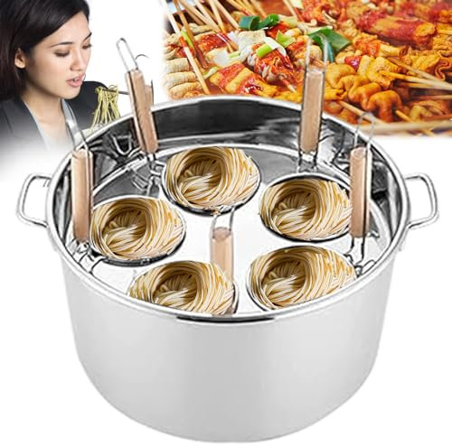 Multipots Pasta Tools Cuocipapa in acciaio inox, pentola per la cucina di casa, pentola per la cottura a vapore del ristorante, utensili da cucina per la cottura della pasta per pe,