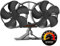 JossaColar Log Burner Fan Silent Operation | 10-Blade Stove Fans Log Burners | Fire Fan Wood Burner Fans Heat Powered | Fan for Wood Burning Stove | Fireplace Accessories w/Log Burner Thermometer