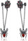DAYLINLOVE Spinnen-Ohrringe 925 Sterling Silber Schwarz Spinnennetz Ohrringe Gothic Ohrringe Halloween Schmuck Geschenke für Frauen Spinne Liebhaber