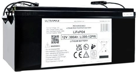 Ultramax LI300-12PRI, 12v 300Ah Lithium Iron Phosphate (LiFePO4) Battery