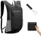 GOWTX 15L Faltbarer Wanderrucksack, Leichter Tagesrucksack, Atmungsaktiver Kleiner Verpackbarer Rucksack mit Überlebenspfeife, Wasserabweisender Outdoor Rucksack für Fitnessstudio Arbeit Reisen
