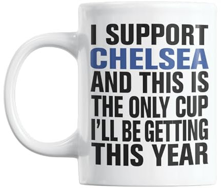 Gift Island Tasse mit Wichtelmotiv, Geschenk für Chelsea-Fans, Fußballsachen, Witz-Tasse für Freunde, Kollegen, Cousin, Onkel, Vater, Vater, Sohn, Bruder, 325 ml