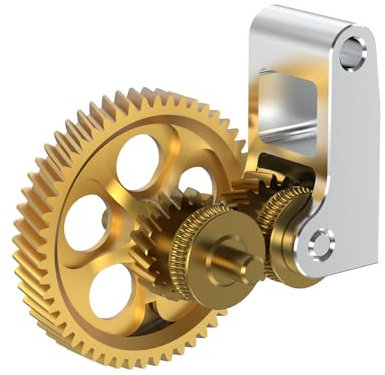 Laroal 3D-Drucker-Extruderzahnrad für Bambu X1C P1P P1S Golden RNC Nano-beschichtete Zahnräder aus gehärtetem Stahl