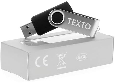 Uvimark | 10 Memorias USB de 16 GB Personalizadas | Almacenamiento Portátil | Pendrive Personalizados de 16 GB