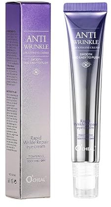 O'CHEAL Rollerball Massager Feuchtigkeitsspendende Augencreme Anti-Augenringe Straffende Augencreme Serum Hyaluronsäure Augenpflege 20g