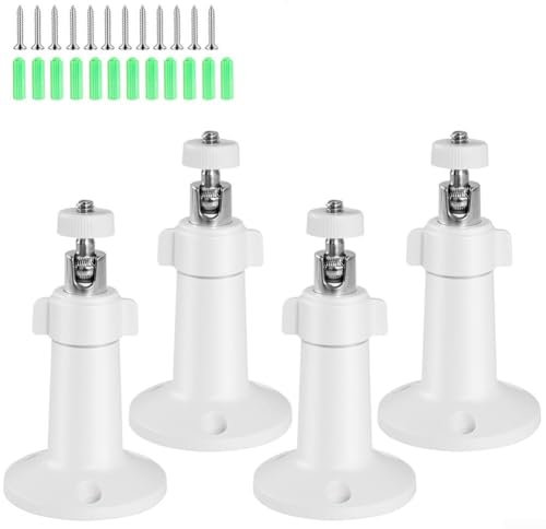 Niceminiwall 4 Sets Wall Mount For Ring Camera, Adjustment Wall Mount Bracket,Adjustable Brackets For Ring