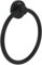 Villeroy & Boch Elements - Tender Handtuchhalter, Handtuchhalter Bad für Wandmontage, Handtuchring aus Zink, Badetuchhalter rund, 164 x 32 x 185 mm, Matt Black