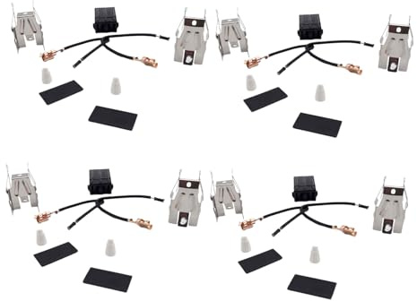UncleS Lot de 4 brûleurs de four pour différents modèles de four pour un remplacement facile et une amélioration des performances