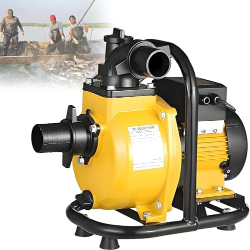 GYQSSD 26.3ft Deep River Pumping Water Pump, Factory Water Supply Solar Pump, Farms Gardens Irrigation Water Pump, for Wells Boreholes Reservoirs 800W72V