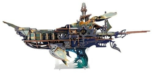 3D Holzpuzzle Für Erwachsene, Walschiff 3D Holz Modell Bausatz, 472PCS DIY Montage Wal Raumschiff Holzpuzzle Steampunk Schiff 3D Puzzle Holz Boot Ornament Geburtstagsgeschenk