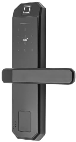 Cerradura Eléctrica Huella Dactilar, Cerradura De Puerta Con Huella Dactilar, Llave Y Código De Teclado Digital, Cerradura Inteligente Para Puertas De Madera De 35-50mm Puertas Interior