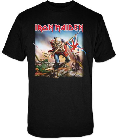 Mens Iron Maiden The Trooper Black 5287Tsbpl Large T-Shirt