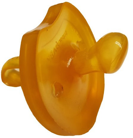 Schnuller, Sauger aus Naturkautschuk, Kieferorthopädische Form, Größe S von 0 - 6 Monate