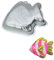 WOBATOY wotoy niedliche Aluminium-Backform für Fischkuchen, 25,4 cm