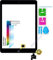 Retina Touchscreen Glas Digitizer SCHWARZ für Apple iPad Mini 1. & 2. Generation, mit Original LVA Flexkabel, IC-Chip und Homebutton - inkl. 3-teiliges Reinigungsset - SCHWARZ Black - NEU