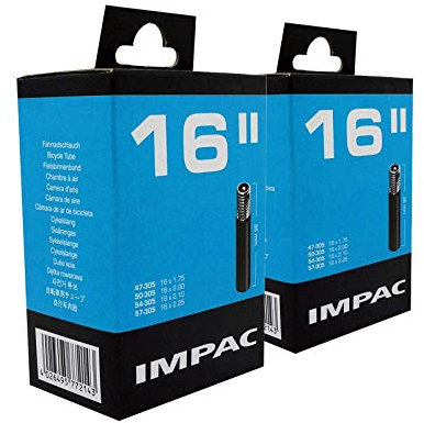 Impac 2 Packung Cycle Rohr 16 Schrader Ventil (Auto Typ Ventil) - 16 X 1.75-2.25 (47-305/57-305)
