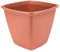 Iris Ohyama, Pot pour plantes Jardinière carrée avec système de drainage/réservation de l'eau pour le jardinage - Square Plant Pot 360, Marron