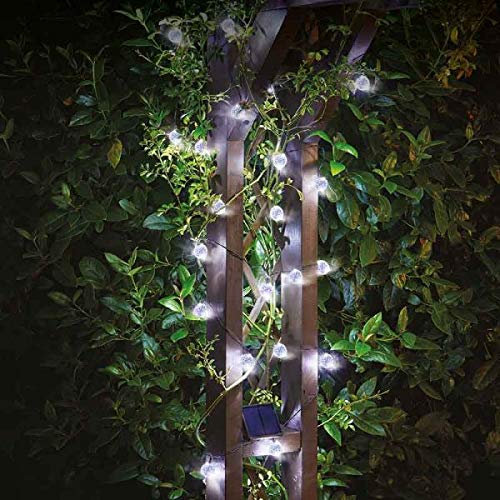 Garden Mile 25 Orb Solar Powered String Lights Outdoor Garden Lighting Ultra Bright Multi Function Hanging Garden Lighting Party Decoration Ornamental