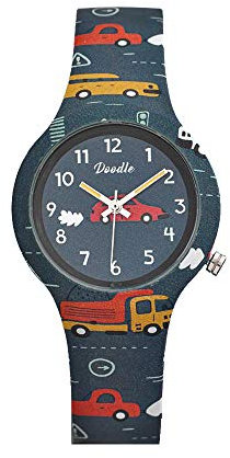 Doodle Watch Kinderuhr Auto und Verkehr Quarz mit Silikonband DO32001