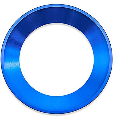 Auto Innenaufkleber Auto Lenkrad Ring Aufkleber Verkleidung Abdeckung Dekoration Rahmen Aluminiumlegierung Abziehbild Kompatibel mit Golf Tiguan Käfer Passat Touran Scirocco 2011-2016,Blau