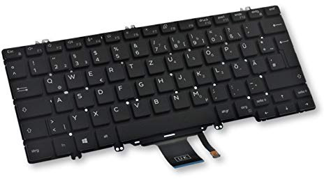 Dell Latitude 5300 7300 German QWERTZ Backlit Keyboard 7FYT7