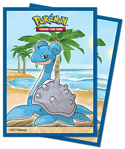Ultra Pro E-15727 Standard Size Deck Protector Sleeves - Gallery Series Seaside Pokemon Lapras (65 Sleeves)