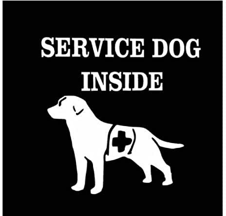 OGJFLT Auto Sticker Autoaufkleber Lustig Dog 2Pcs 16Cm X 16Cm Service Hund Innen Aufkleber Polizei Sheriff Hund Tier Auto Aufkleber Schwarz/Silber