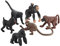 Colcolo 6x Plastik Schimpanse Figur Kreaturen Vorschulspielzeug Tischdekoration Action Affe Figuren Dschungeltier Set
