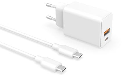 30W Cargador Rapida Compatible con iPad Pro/Air/Mini, para iPad 11th/10th Generación A16 2025 Teléfono Charger y Cable de 1,8 M