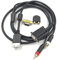 VKMKV For Sega Dreamcast DC VGA Cable de Alta definición RCA Adaptador de Sonido HD Box PAL NTSC for Sega Dreamcast DC Console (Color : Full DC VGA Cable)