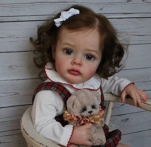 KIGKYO Reborn Puppen Lebensecht 50CM Silikon Baby Mädchen Babypuppe Wie Echtes Baby Puppe Weichkörper Echt Aussehende Babypuppen Wie Echt Puppe Ab 3 Jahre