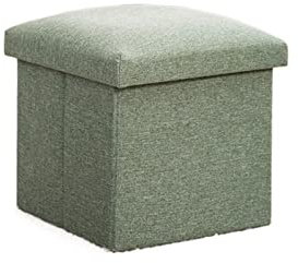 JHLP Boîte de rangement pliable avec couvercles – Coffre à jouets élégant et repose-pieds, siège cube pliable pour salon – Organiseur avec suffisamment d'espace pour désencombrer