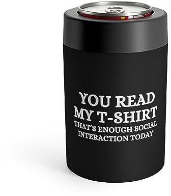 Funny Read My Interaction Interacting Sarcastic Communication Socializing Enthusiast Dosenhalter, 340 ml