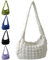 Crossbody Bag Damen Groß, Gesteppte Tasche Damen, Puffer Bag Puffer Tote Bag Damen, Bauchtasche Damen Groß, Stepptasche/Umhängetasche Damen Groß, Moderne Taschen mit Breitem Schultergurt (Beige)