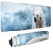 LAMAME Cool Animal White Polar Bear stampato Mouse Pad Oversize Gaming Mouse Pad Desktop protector