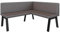 FURNISTAR Eckbank Akiko Metal A - Eckbankgruppe für Ihrem Esszimmer, Küche modern, Sitzecke, Essecke. Perfekt für Küche, Büro und Rezeption. Solide und Starke Verarbeitung. (168x142-Rechts-Soft30)