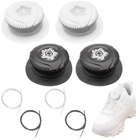 Ruzister 2 Paar Schnürsenkel ohne Binden Kinder Erwachsene Schnürsenkel Schnellverschluss Metalldraht Schnürsenkel Automatisch für Sportschuhe Wanderschuhe