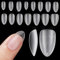 Bnbnpup Kurz Nagelspitzen Tips für Nägel - Full Cover Nail Tips, 240 Stück, 15 Größen - Perfekt für Gelnägel (Vollmatt Kurze Mandelform)