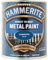AMK® Hammerite Metal Paint Hammered Blue 250ml Direct To Rust Quick Drying No Primer Or Undercoat Needed Single Coat