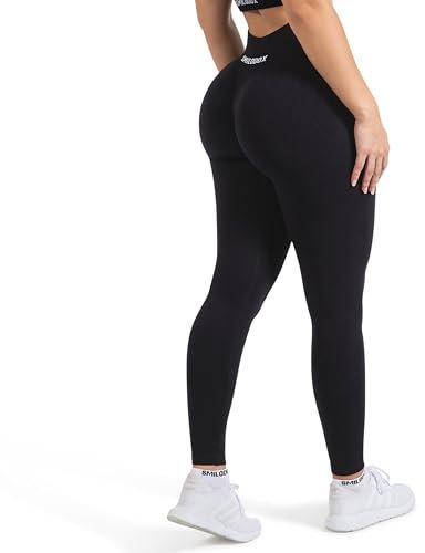 SMILODOX Leggings Damen Booty Scrunch Cetrina, High Waist Seamless Sporthose, Push-up Booty Leggins Blickdicht, Yogahose Damen für Sport Yoga Fitness Gym Workout