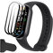 Rojeuinn Pellicola Protettiva da 3 Pezzi per Xiaomi Smart Band 9 Vetro Temperato con Strumento di Installazione Facile, Senza Bolle, AntiGraffio