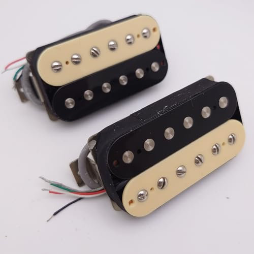 Humbucker Tonabnehmer-Set LP Classic 57 Plus Alnico II 50/50 mm Steg/Hals Pickups Zebra 4C für Gibson Les Paul Gitarrenzubehör