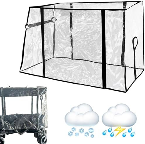 Bollerwagen Regenschutz Multifunktional Regenverdeck Passend Für Handwagen Garten Camping Picknick Regenschutz Transparent Faltbare Strand Regenschutzhülle Verdeck Für Handwagen