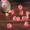 Pink Cherry Blossom Lights,Bedroom Fairy Lights Battery Operated,30 LEDs 3 meter with Remote Control Flower Lights for like Bedroom,Restaurant,Hotel,Commercial Building,Shopping Center,And More