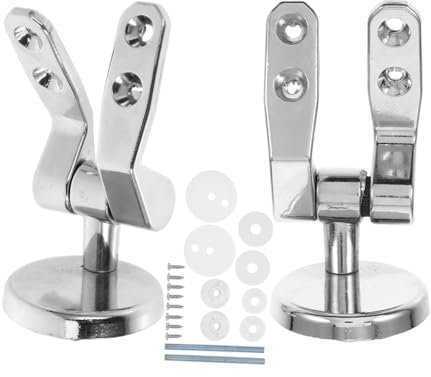 ANDRESLAD 1juego Bisagras De Asiento De Inodoro De Kit De Con Instalación Accesorios Para Tapa De Inodoro Compatible Mayoría De Estándar