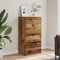 Myheimly Sideboard mit 6 Schubladen Kommode Anrichte Schrank Beistellschrank Mehrzweckschrank Schubladenschrank 50x34x96cm Holzwerkstoff Sideboard Altholz
